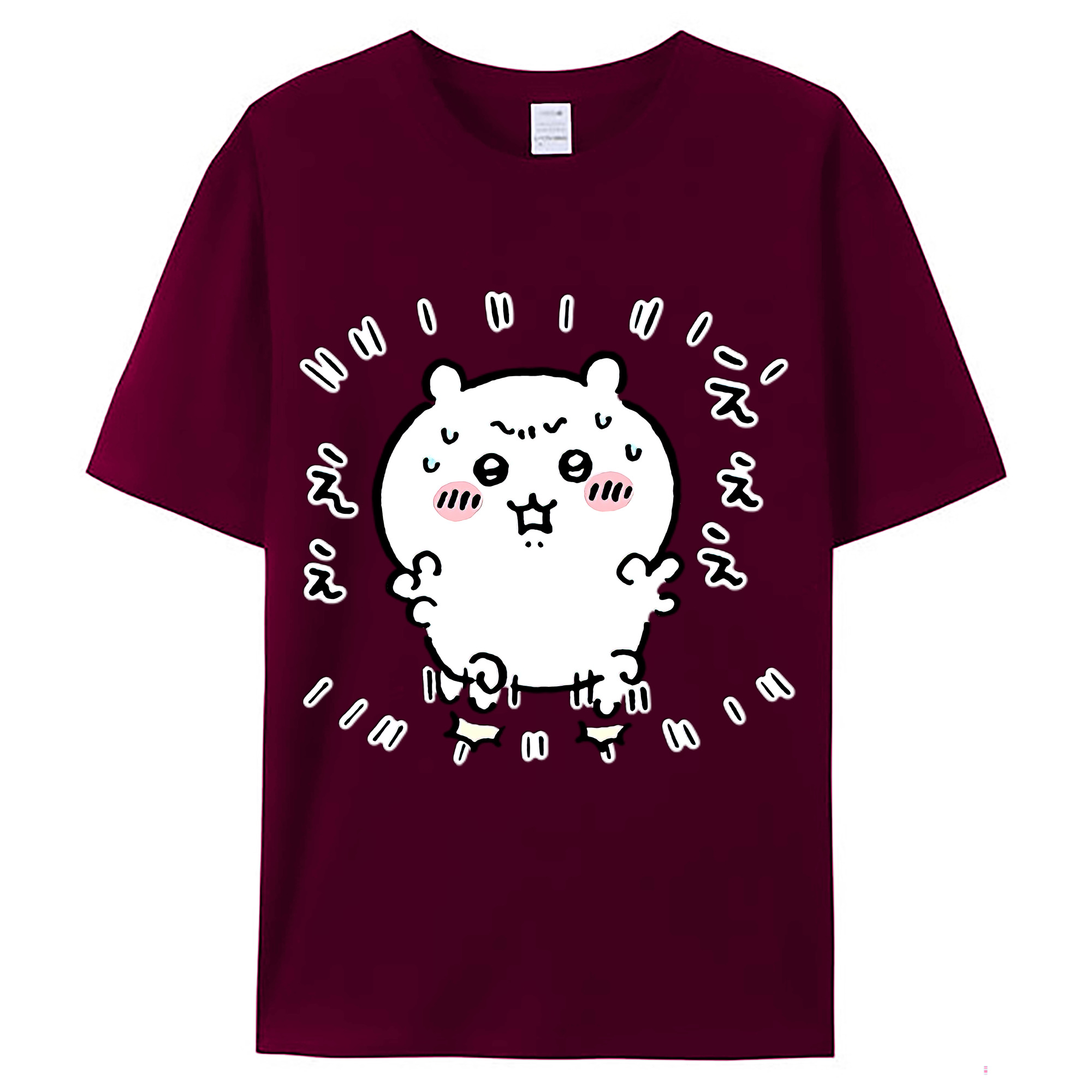 （画像用） ちいかわ ちいかわ Chii-kawa chiikawa レディースカジュアルプリントTシャツ（綿100％）